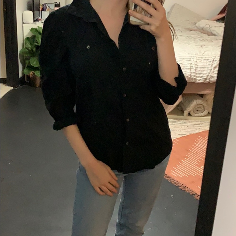 Black button up